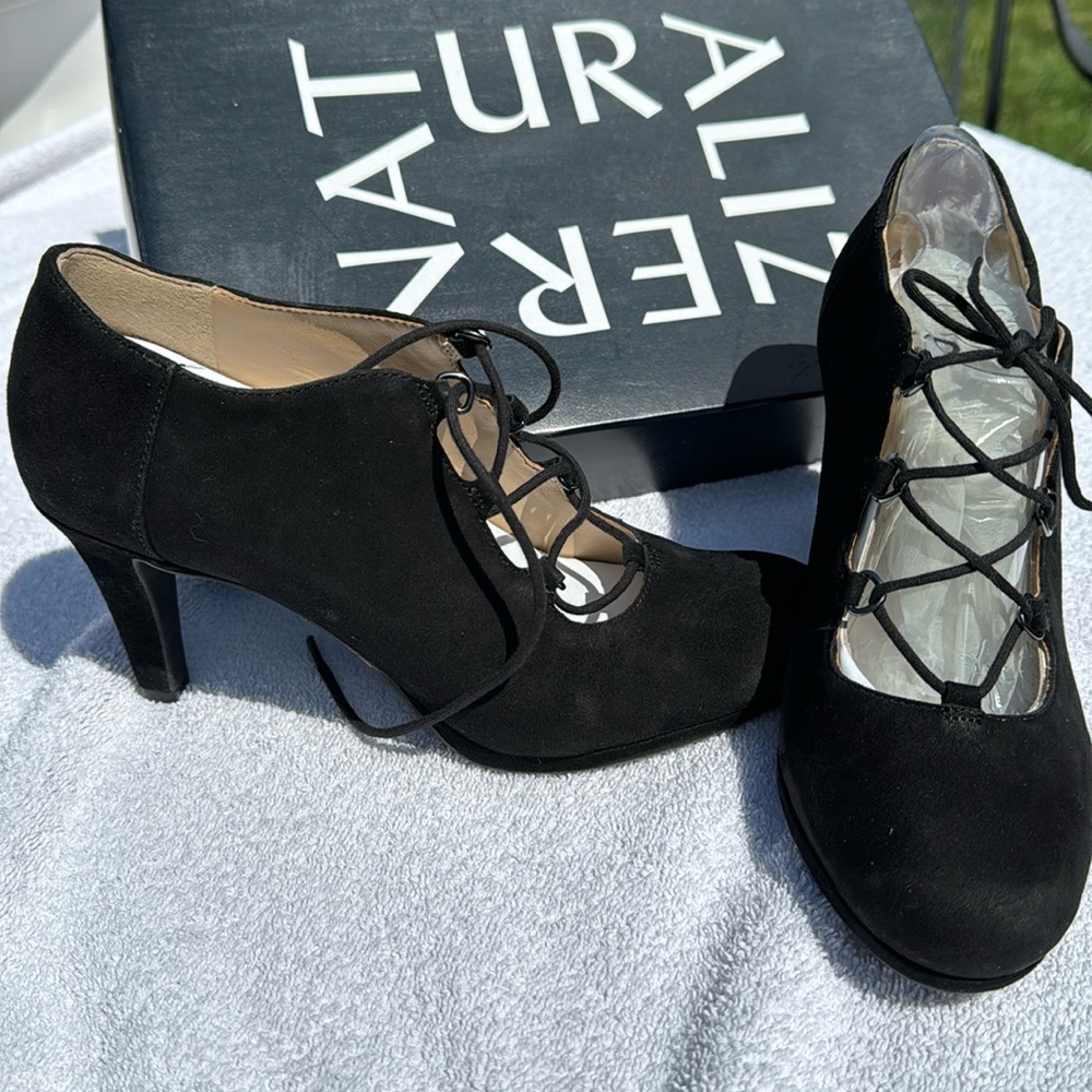 Naturalizer Macie Sandal/ankle bootie/shoe black sz51/2